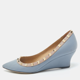 Valentino: Голубые туфли  Rockstud