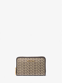 Michael Kors: Бежевый кошелёк  Jet Set