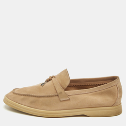 Loro Piana: Бежевые лоферы 