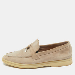 Loro Piana: Бежевые лоферы 