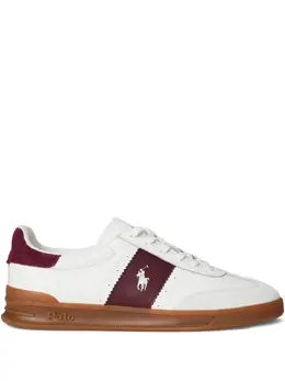 Polo Ralph Lauren: Белые кроссовки 