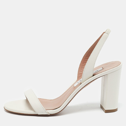 Aquazzura: Белые сандалии  So Nude