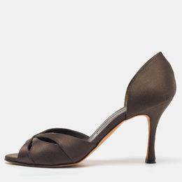Manolo Blahnik: Тёмные босоножки 