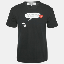 Comme des Garcons: Чёрная футболка 