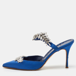 Manolo Blahnik: Голубые сабо 