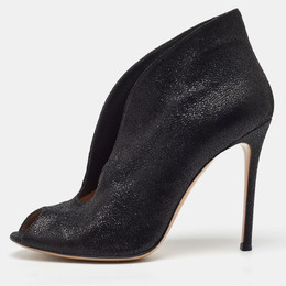Gianvito Rossi: Чёрные ботинки  Vamp