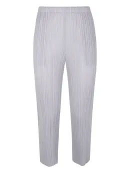 Pleats Please Issey Miyake: Светлые брюки 