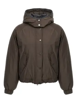 Brunello Cucinelli: Коричневая куртка 