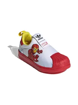 adidas Kids: Белые кроссовки 