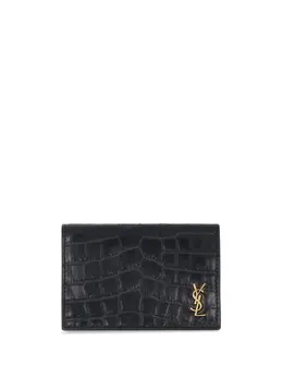 Saint Laurent: Чёрный картхолдер  YSL