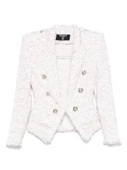 Balmain: Твидовая куртка 