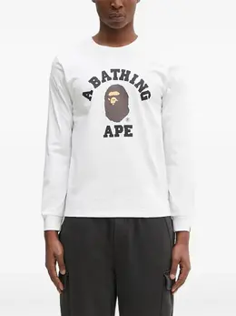 A BATHING APE®: Белая футболка 