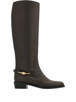 Ferragamo: Коричневые сапоги 