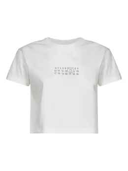 MM6 Maison Margiela: Белая футболка 