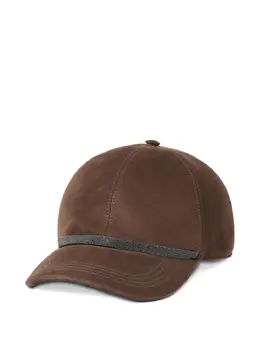 Brunello Cucinelli: Коричневая кепка  Monili