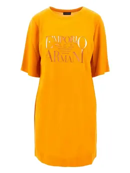 Emporio Armani: Платье с принтом 