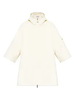 Moncler: Плащ с капюшоном 