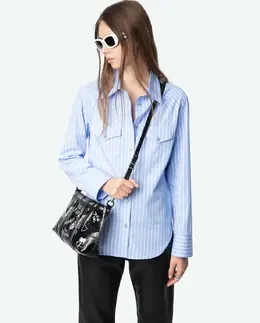 Zadig & Voltaire: Рубашка в полоску 