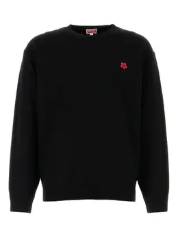 Kenzo: Свитер с цветочным принтом 