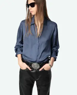Zadig & Voltaire: Атласная рубашка 