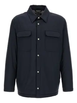 Kiton: Синяя рубашка 