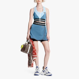 Louis Vuitton: Голубая юбка 