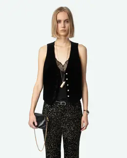 Zadig & Voltaire: Бархатный жилет 
