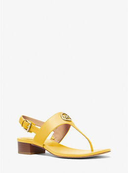 Michael Kors: Жёлтые сандалии  Hannah