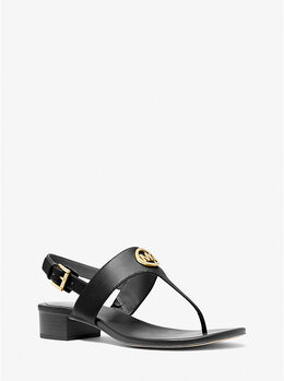 Michael Kors: Чёрные сандалии  Hannah