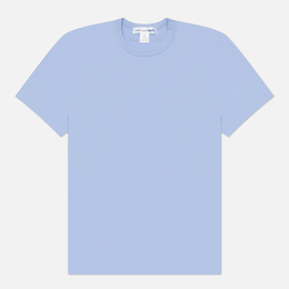 Comme des Garcons SHIRT: Голубая футболка 