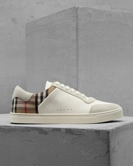 BURBERRY: Белые кроссовки 