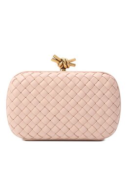 Bottega Veneta: Розовый клатч 
