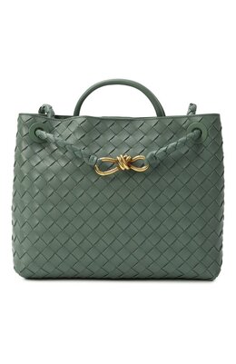 Bottega Veneta: Зелёная сумка 