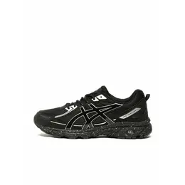 ASICS: Чёрные кроссовки 