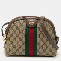 Gucci: Бежевая сумка  GG Supreme