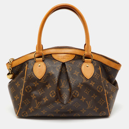 Louis Vuitton: Коричневая сумка 