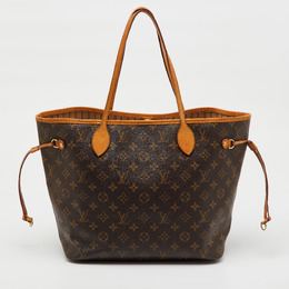 Louis Vuitton: Коричневая сумка  Neverfull MM