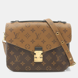 Louis Vuitton: Коричневая сумка через плечо  Pochette