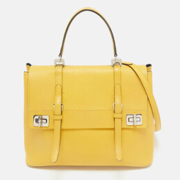 Prada: Жёлтая сумка на руку 