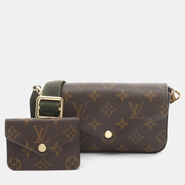 Louis Vuitton: Коричневая сумка  Pochette