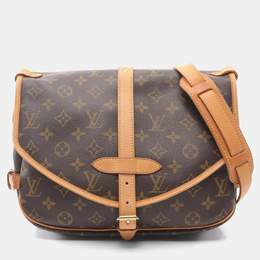 Louis Vuitton: Коричневая сумка через плечо 