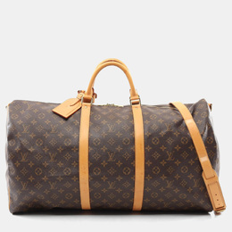 Louis Vuitton: Коричневая дорожная сумка  Keepall