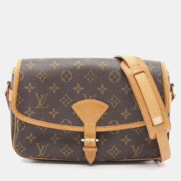 Louis Vuitton: Коричневая сумка через плечо 