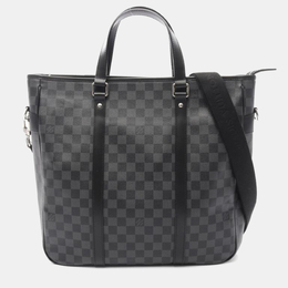Louis Vuitton: Чёрная сумка-шоппер 
