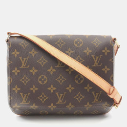 Louis Vuitton: Коричневая сумка  Musette
