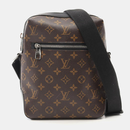 Louis Vuitton: Чёрная сумка через плечо 