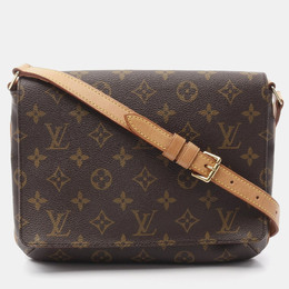Louis Vuitton: Коричневая сумка  Musette