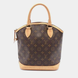 Louis Vuitton: Коричневая сумка  Lockit
