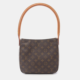 Louis Vuitton: Коричневая сумка  Looping
