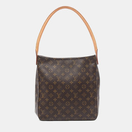 Louis Vuitton: Коричневая сумка  Looping